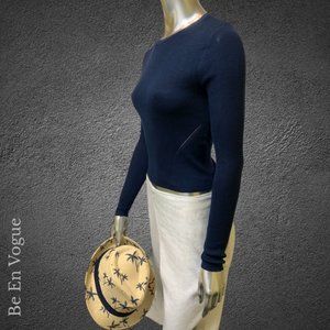 Lace Knitting Fitted Sweater